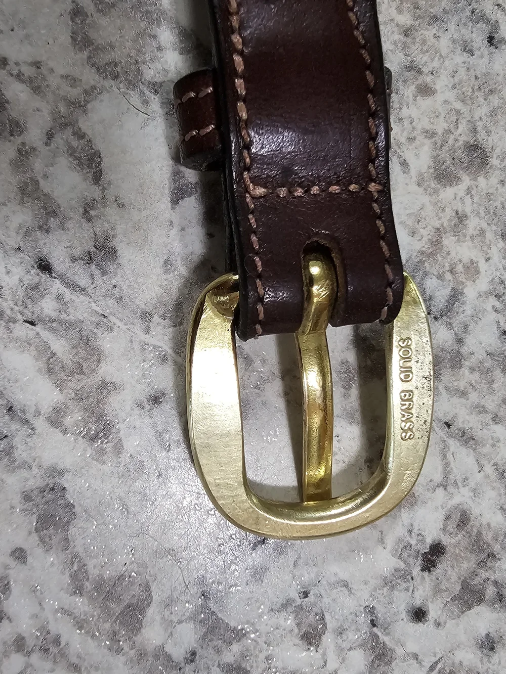 Tory English Bridle Leather Belt Brown Size 30 Style 2374 USA Made